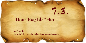 Tibor Boglárka névjegykártya
